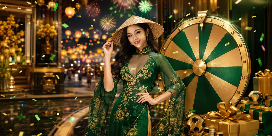 Trò chơi roulette tại Huế với hình ảnh chiếc nón lá truyền thống
